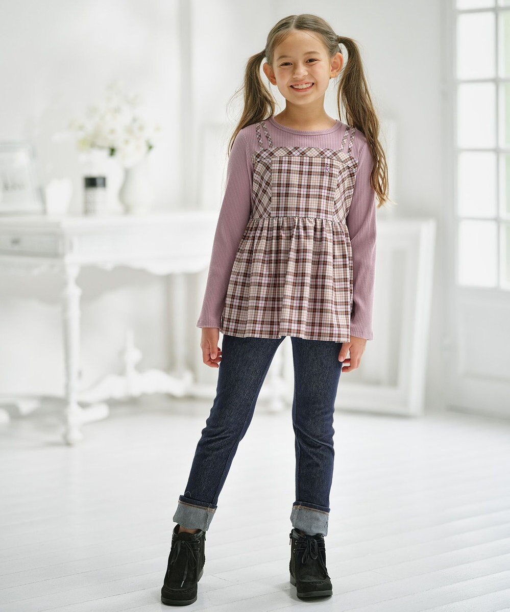 組曲 KIDS 【150-160㎝】ビスチェック トップス 