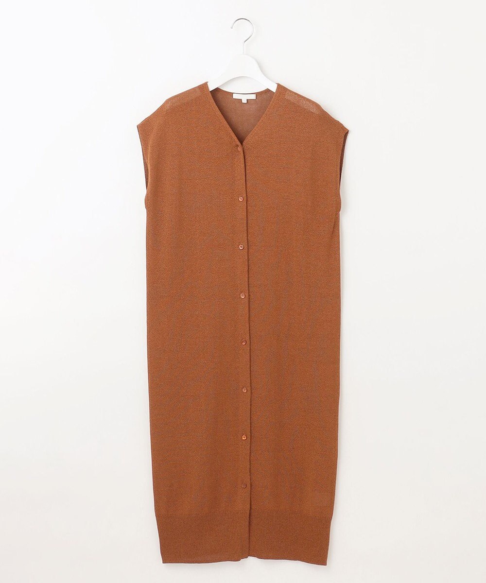 自由区 L 【カタログ掲載・洗える】ペーパーブレンドニット ジレ 