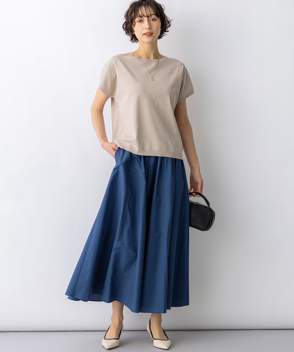 23区 【先行予約】レーヨンポリエステルストレッチ プルオーバー ニット 