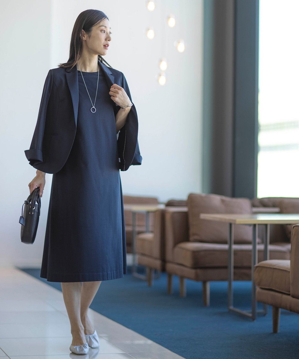 J.PRESS LADIES ツイストサークル ワントップ ネックレス 