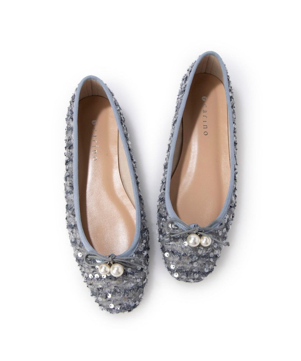 MODE ET JACOMO <carino>パールビジュー付きデザインバレエ 