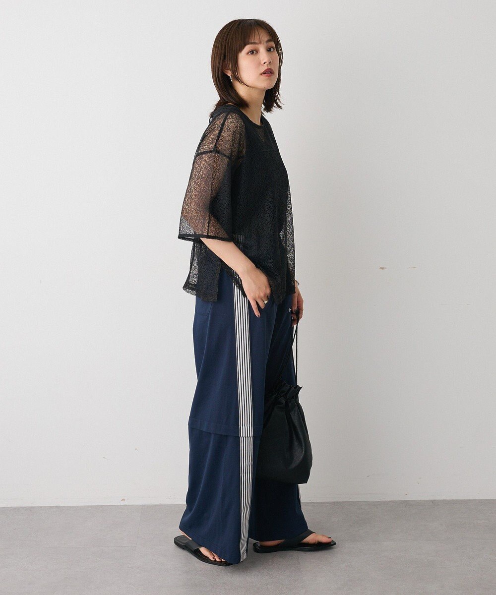 CRAFT STANDARD BOUTIQUE レースワイドTブラウス 