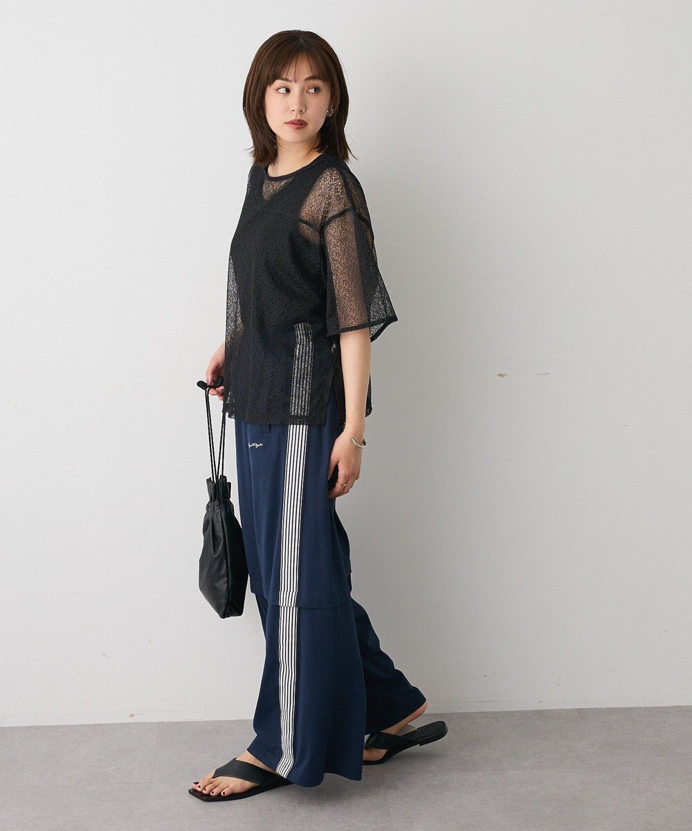 CRAFT STANDARD BOUTIQUE レースワイドTブラウス 