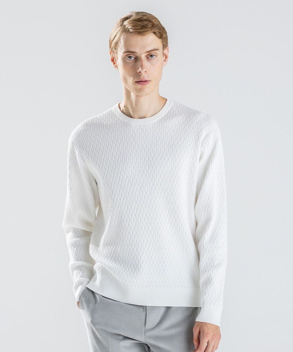 JOSEPH HOMME 【新柄】 ヴィスコースリンクス　クルーネックニット 