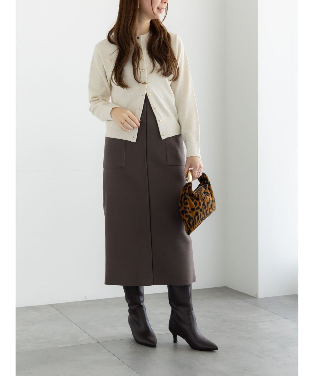 Te chichi メルトンジャージーナロースカート 