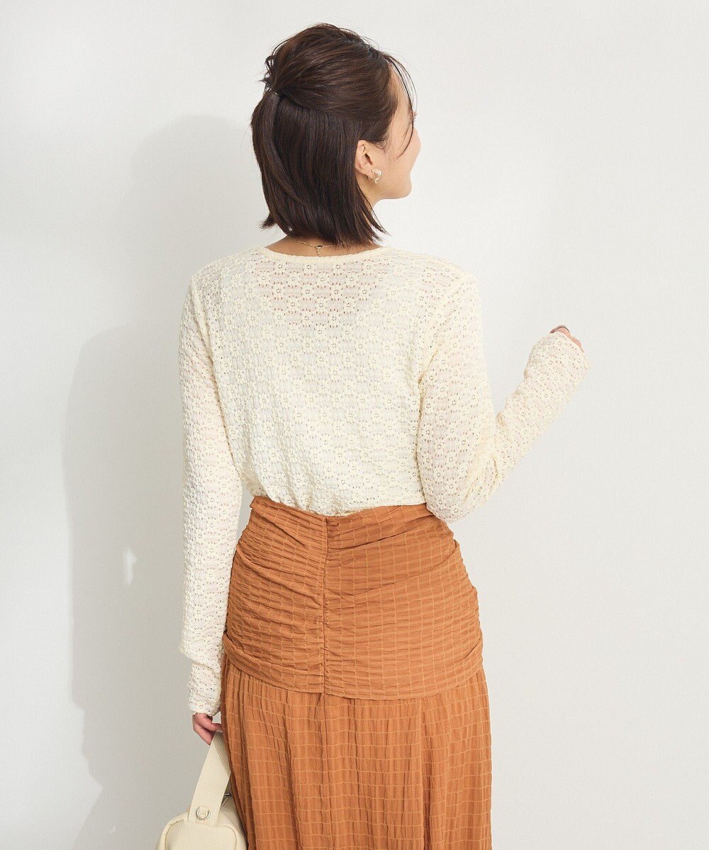 CRAFT STANDARD BOUTIQUE 花柄レースシャーリングプルオーバー 