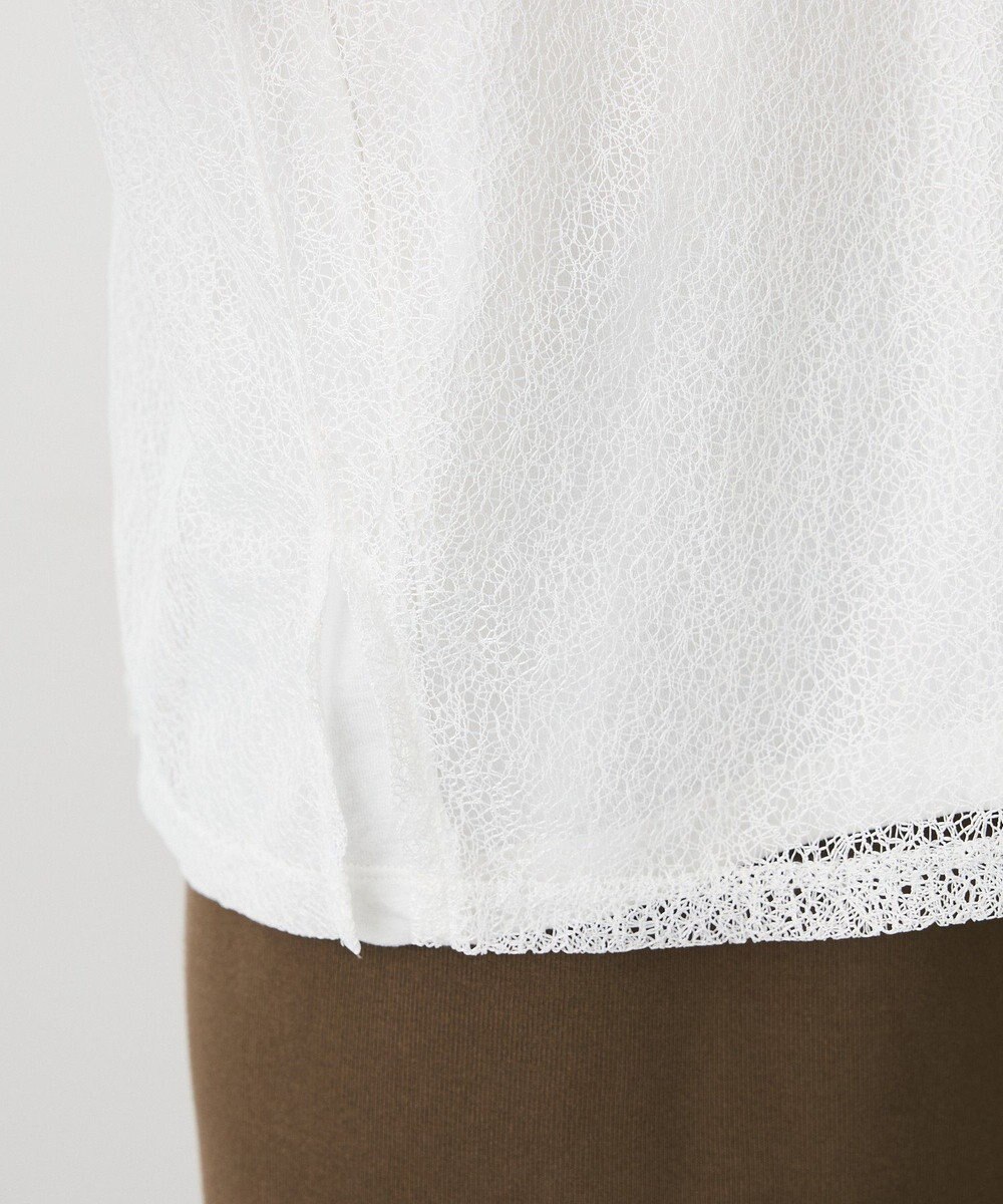 CRAFT STANDARD BOUTIQUE レースワイドTブラウス 