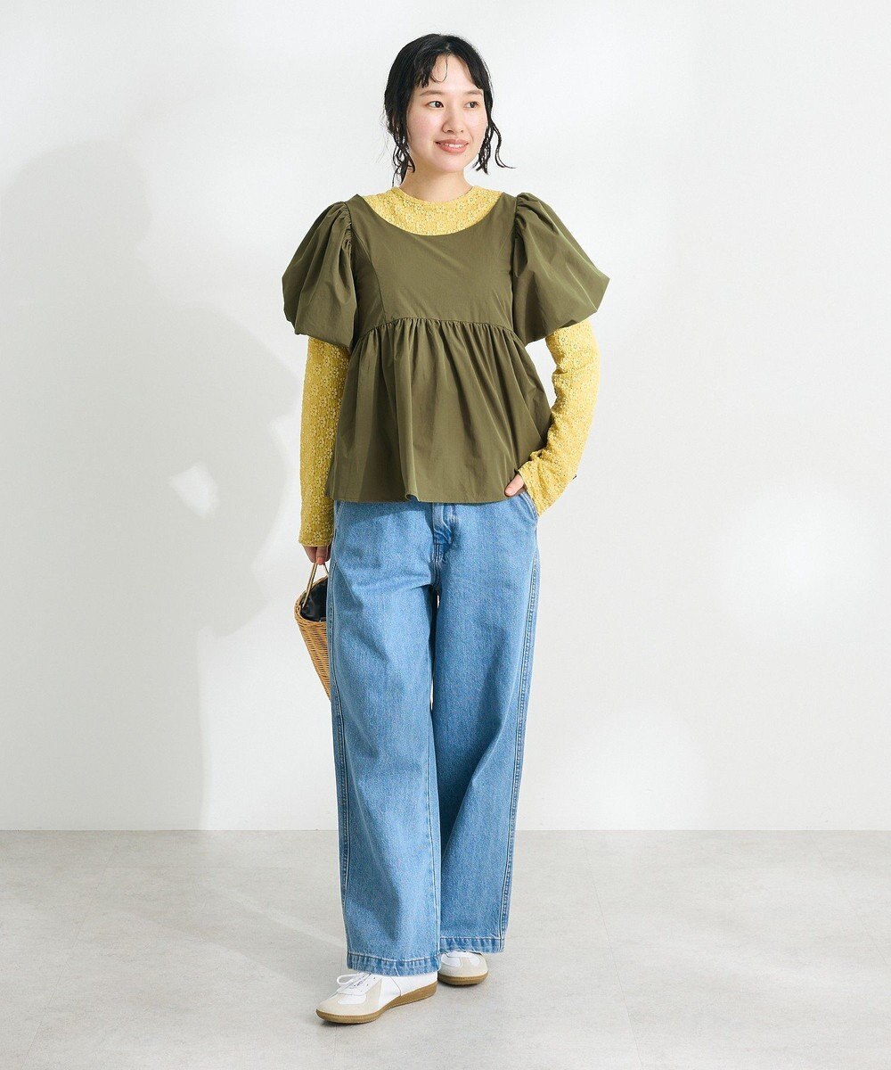 CRAFT STANDARD BOUTIQUE 花柄レースシャーリングプルオーバー 