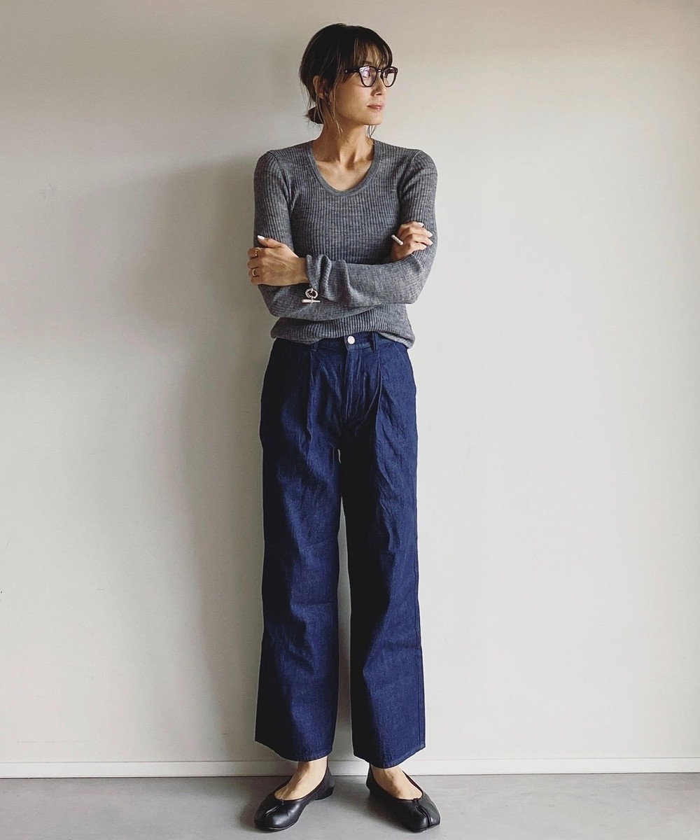 woadblue ＜坪田あさみさんコラボ＞EMMA エマ デニムパンツ 