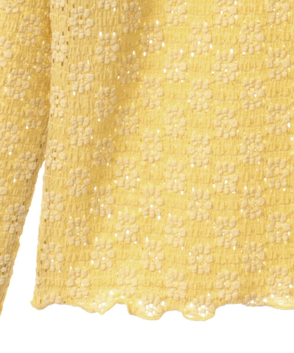 CRAFT STANDARD BOUTIQUE 花柄レースシャーリングプルオーバー 