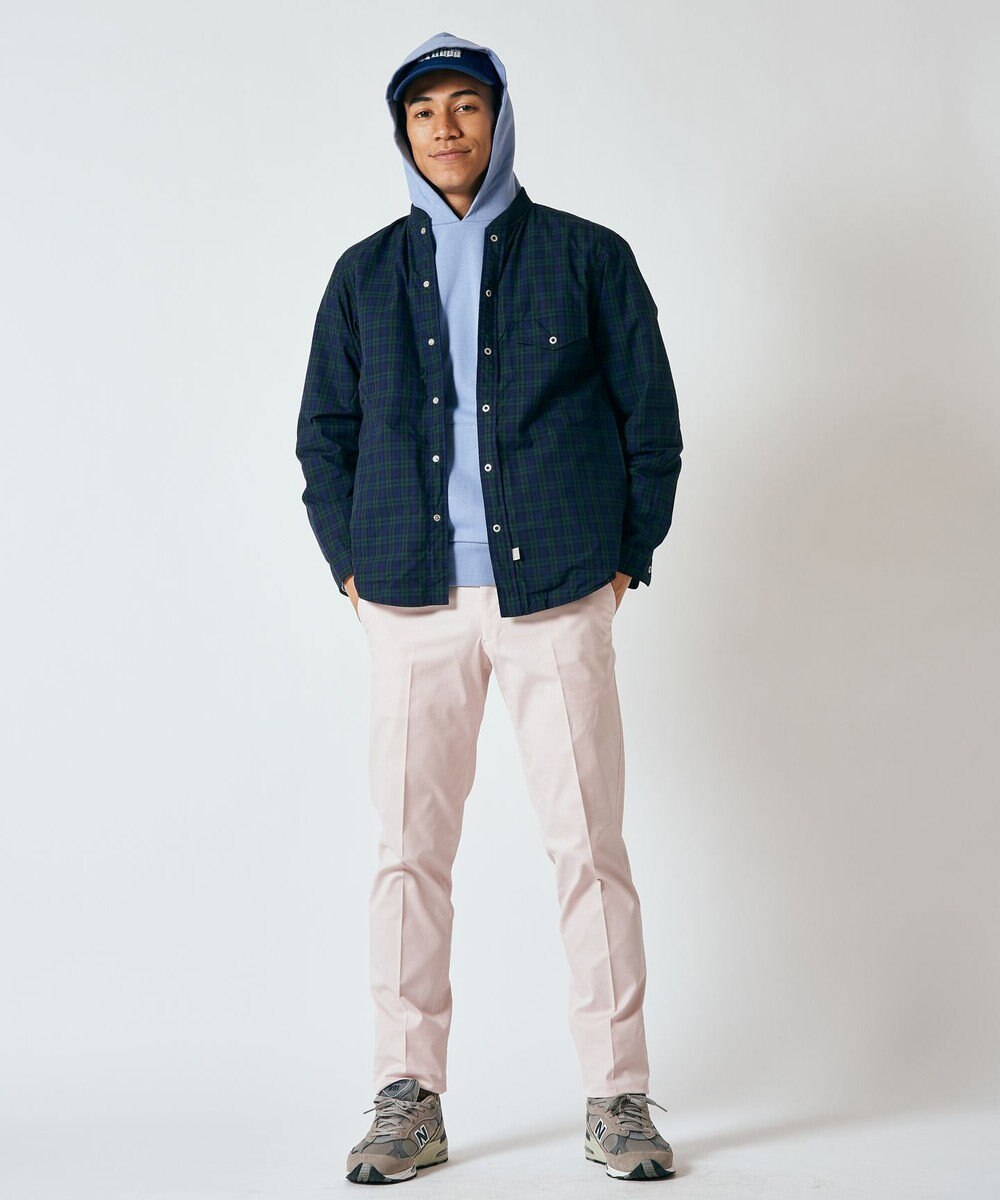 J.PRESS MEN マルチチェック×ナイロンタフタワッシャー リバーシブルシャツ 