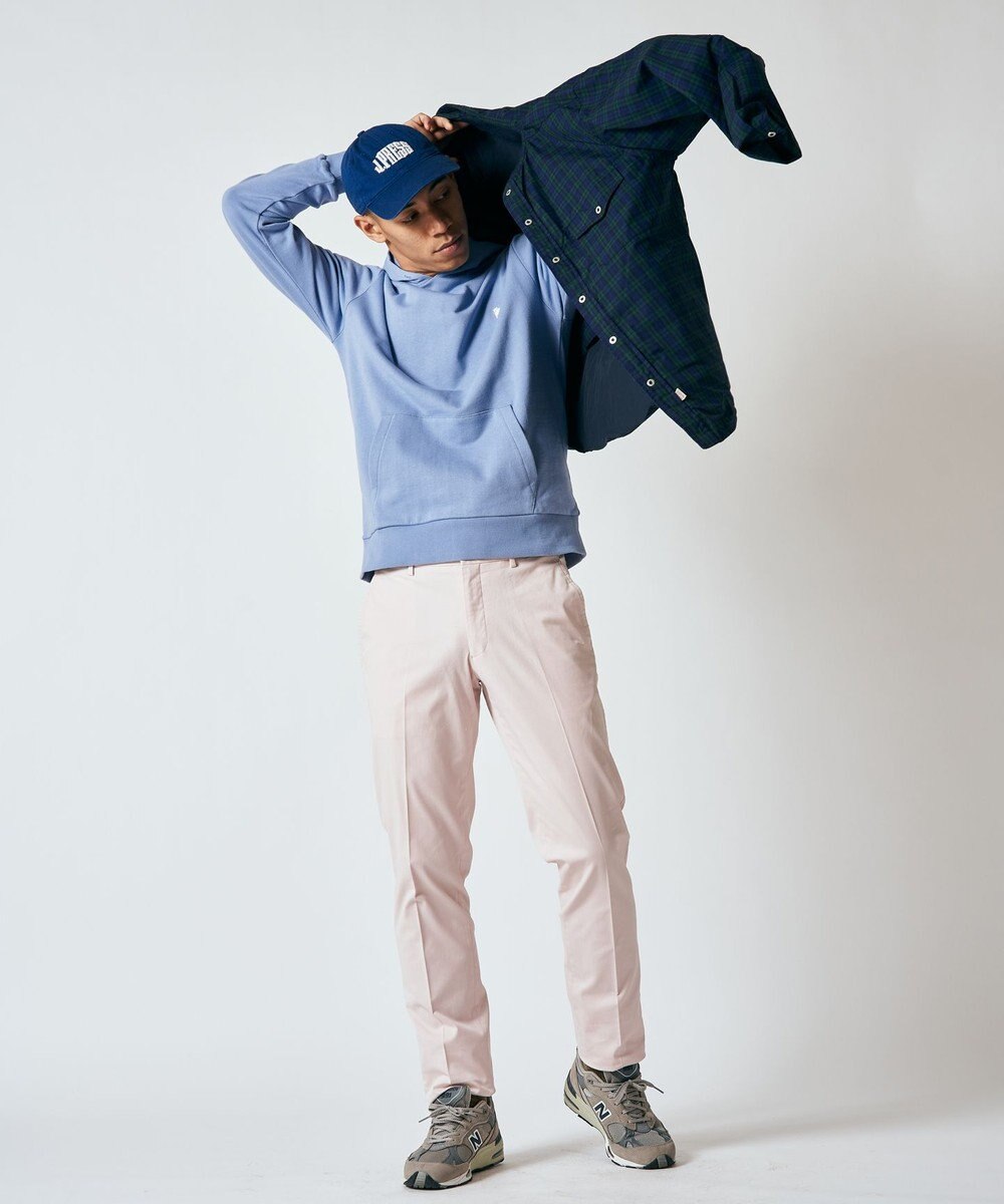 J.PRESS MEN マルチチェック×ナイロンタフタワッシャー リバーシブルシャツ 