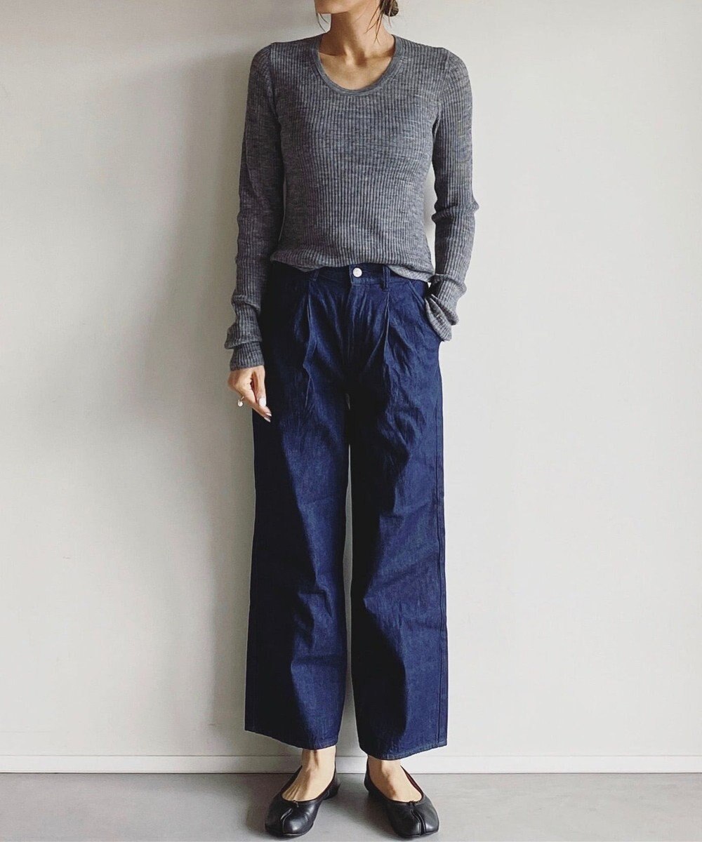 woadblue ＜坪田あさみさんコラボ＞EMMA エマ デニムパンツ 