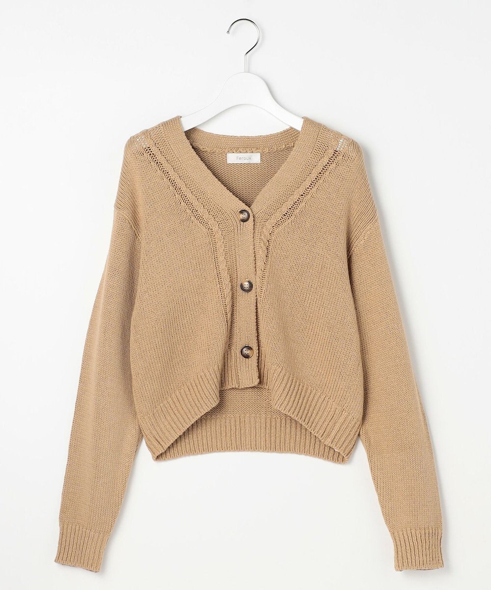 Feroux ゆるニット カーディガン 