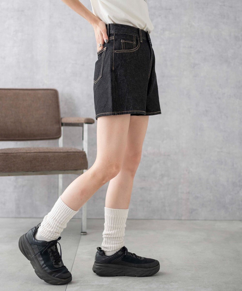WEGO 台形デニムショートパンツ 
