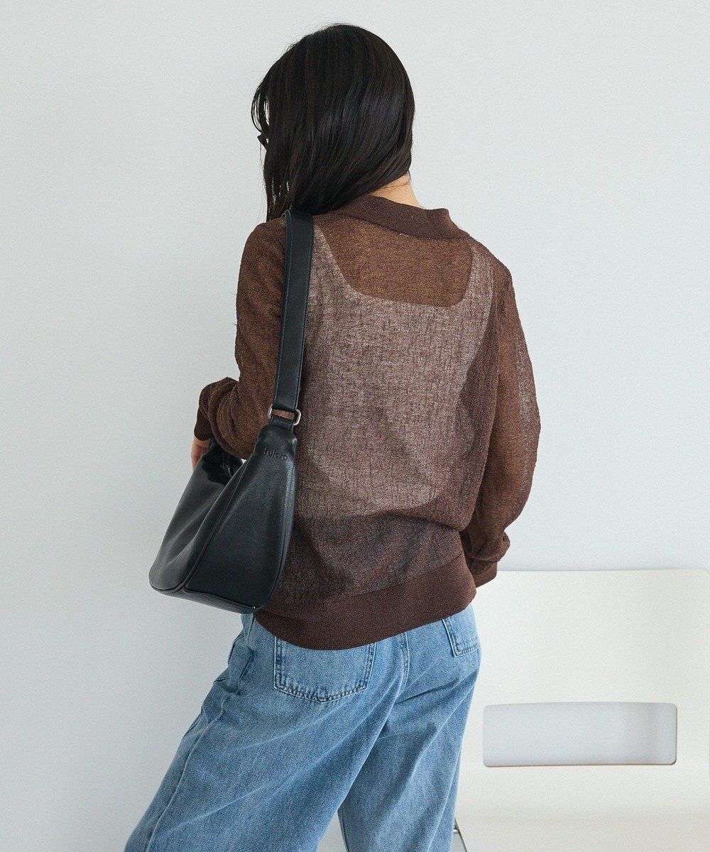 CRAFT STANDARD BOUTIQUE シアージョーゼットニットカーディガン 