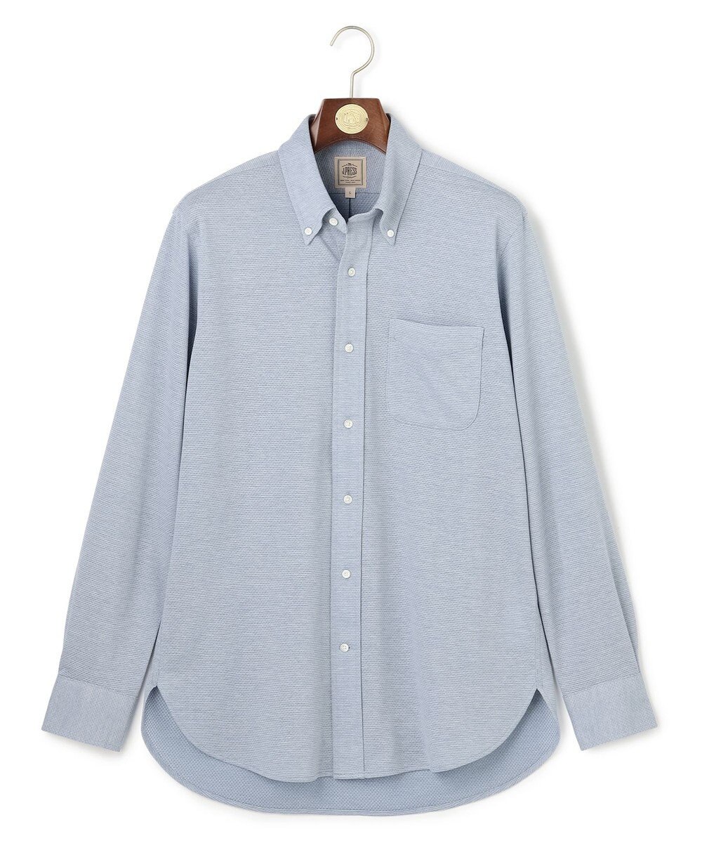 J.PRESS MEN ポロシャツのような快適な着心地【吸水速乾 / ストレッチ / 消臭 / ノンアイロン】エレスポジャージー ドレスシャツ / B.D. 