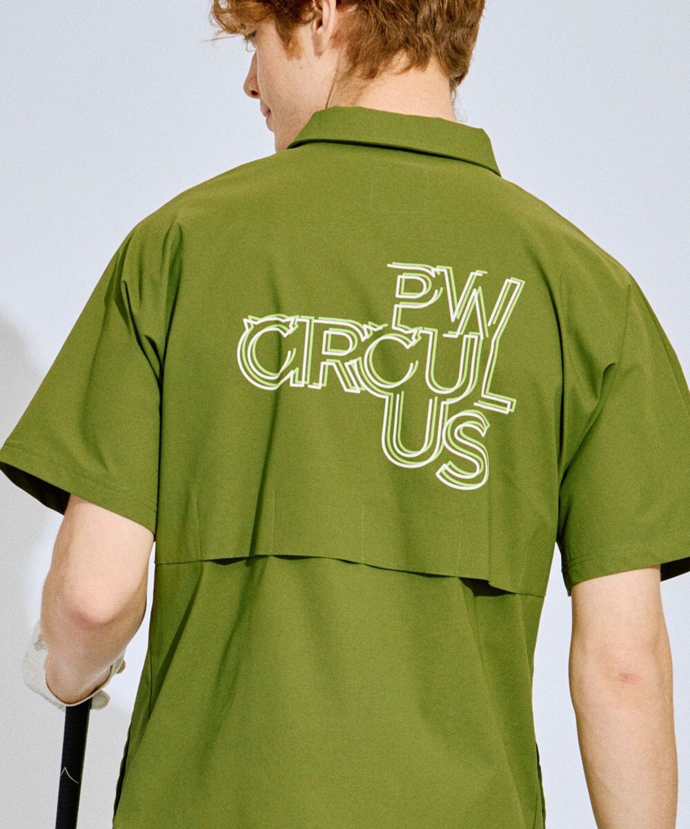 PW CIRCULUS 【撥水加工/ ストレッチ】【MEN】ハーフジップシャツ ゴルフ 