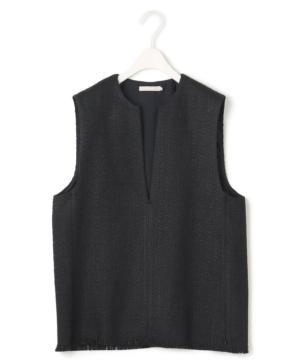 ICB スラブヤーンツイード ベスト 