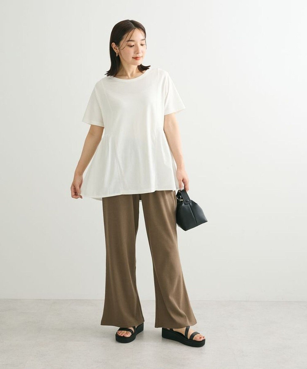 Green Parks ・ｓｗｉｎｇ　ｂｙ　リブカットソーイージーパンツ 