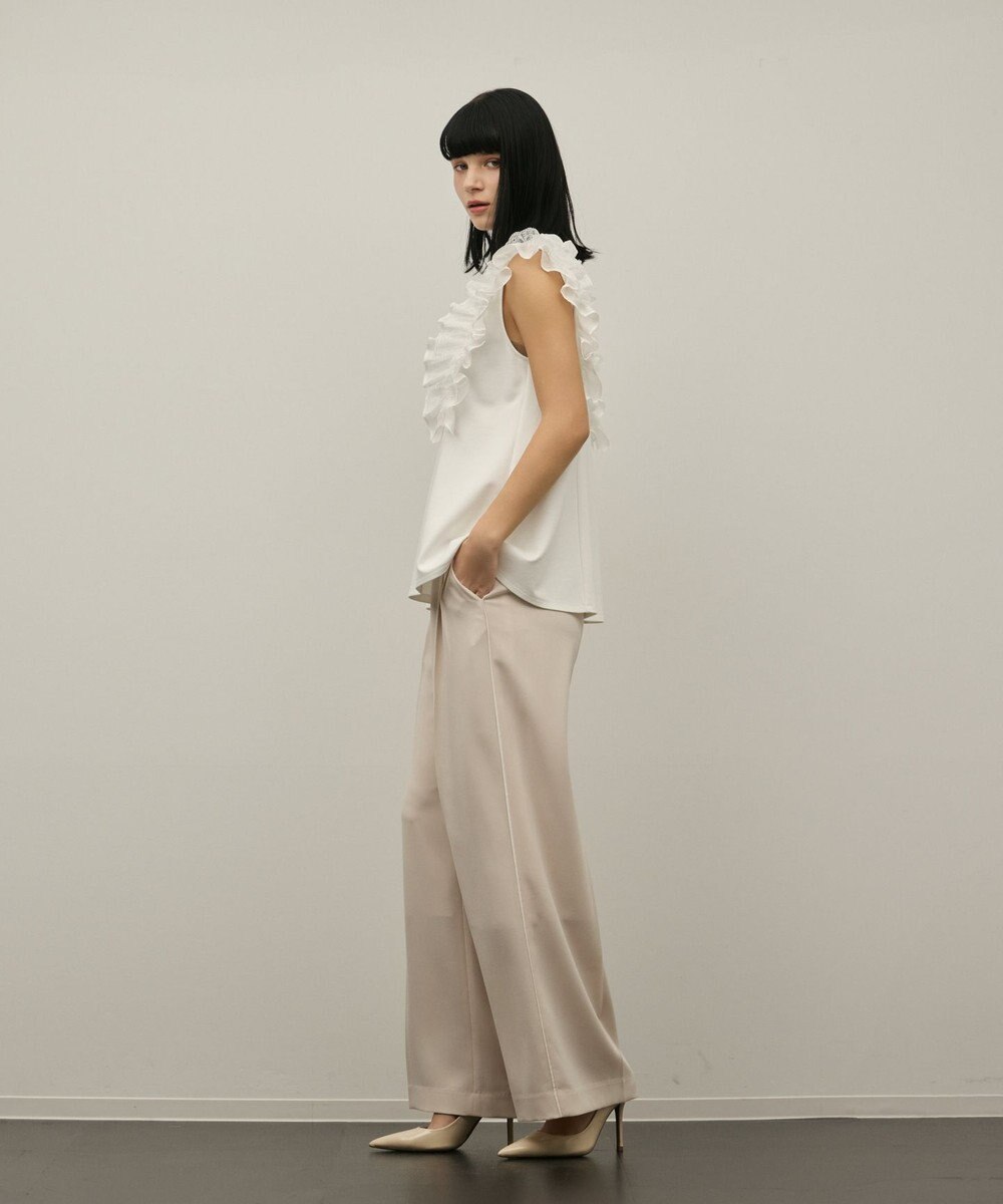 GRACE CONTINENTAL フリル切替カットトップ 