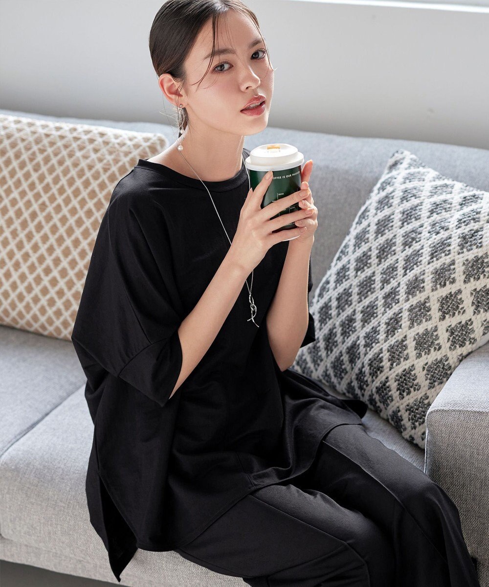 Tiaclasse 【接触冷感・洗える】イージーカットソードルマントップス 