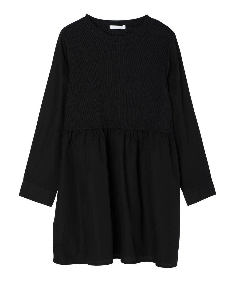 Green Parks リブドッキングカットソーボリュームチュニック 