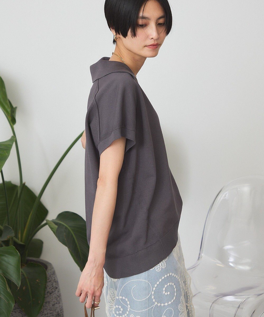 AMERICAN HOLIC フレンチスリーブスキッパールーズニットプルオーバー 