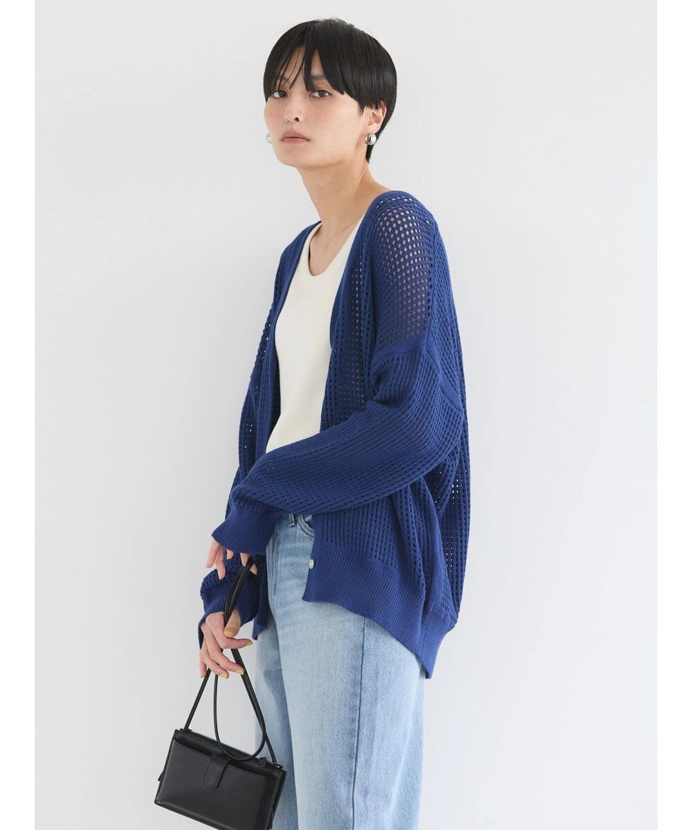 AMERICAN HOLIC ２ＷＡＹメッシュ編みニットカーディガン 