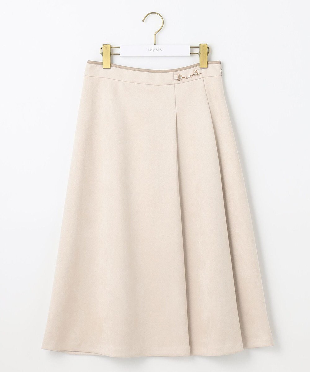 ANY SIS 【洗える】スエードライクビット スカート 