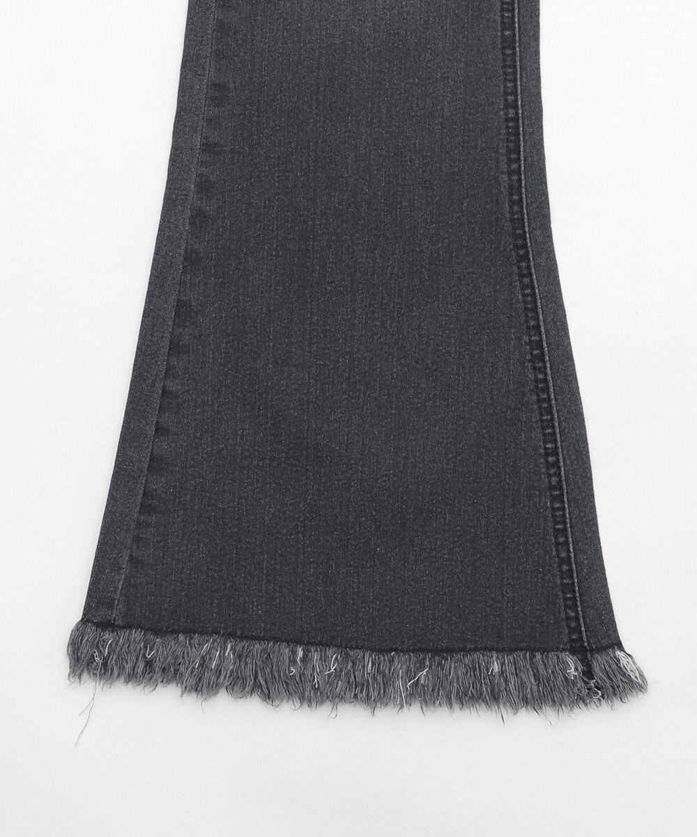 WEGO レースアップフリンジストレッチフレアデニムパンツ 