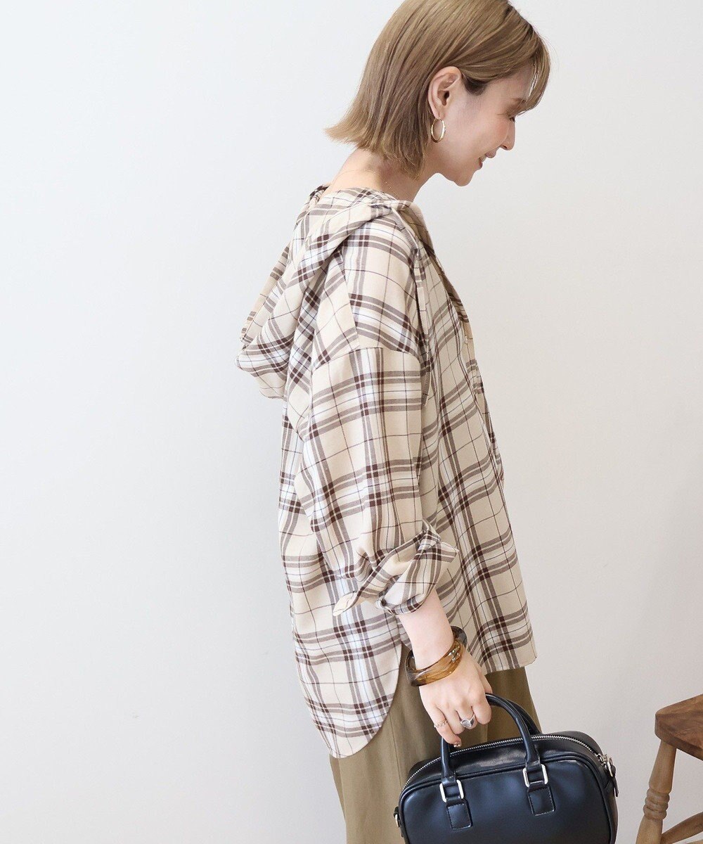 AMERICAN HOLIC チェックフードシャツ 