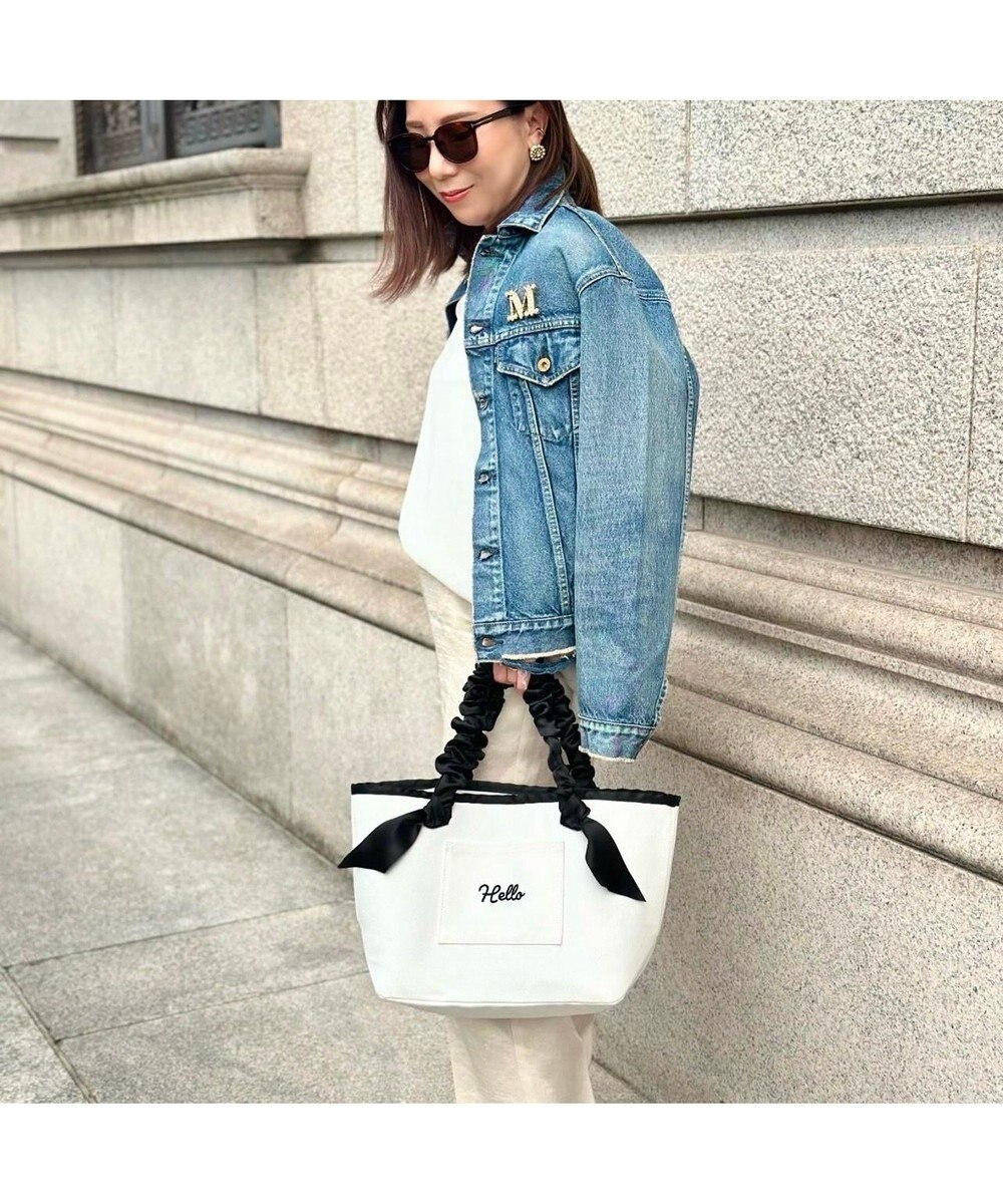 LA BAGAGERIE 【インスタグラマー Chiyoさん×LA BAGAGERIE】ギャザーリボンハンドルトート 