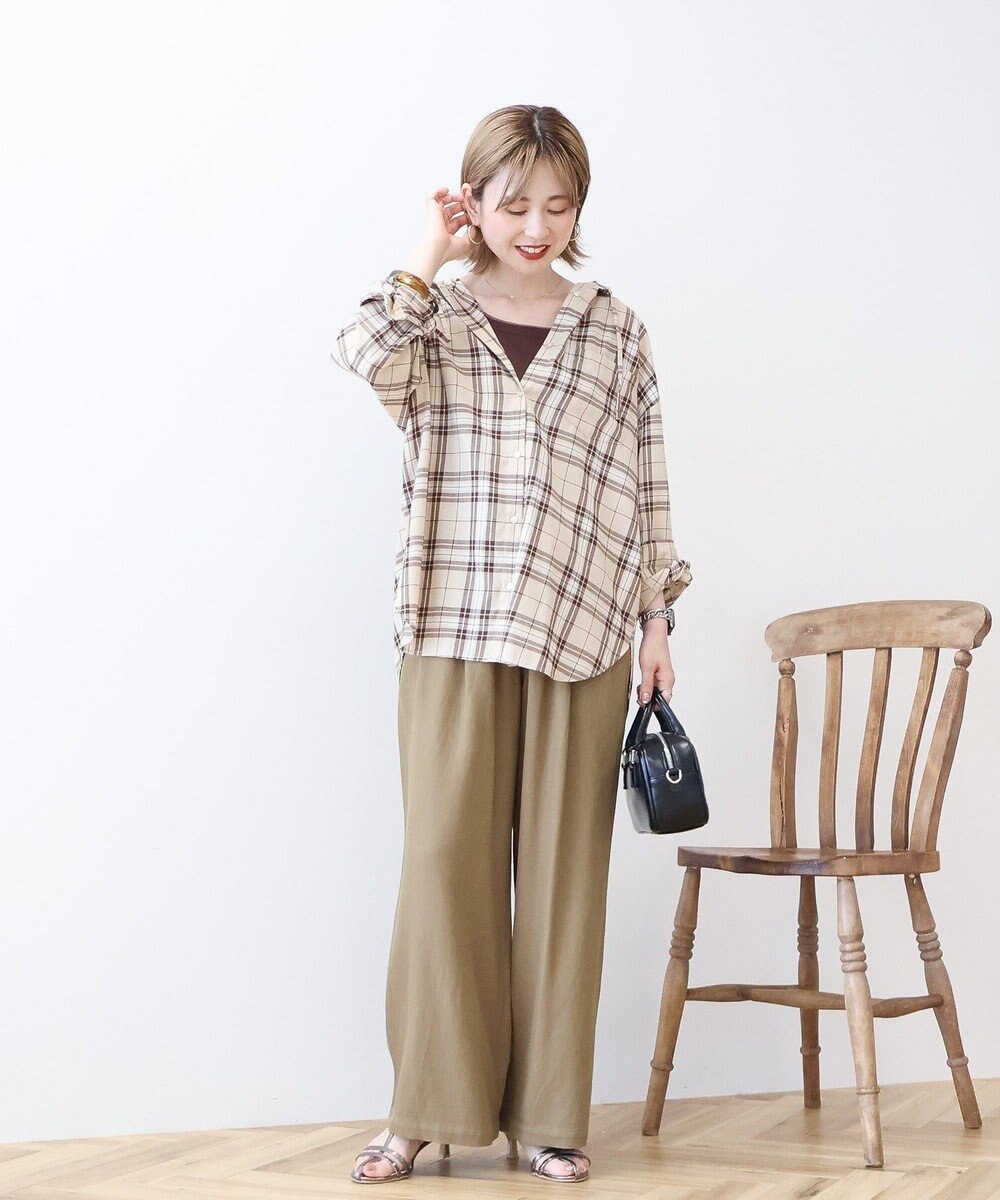 AMERICAN HOLIC チェックフードシャツ 