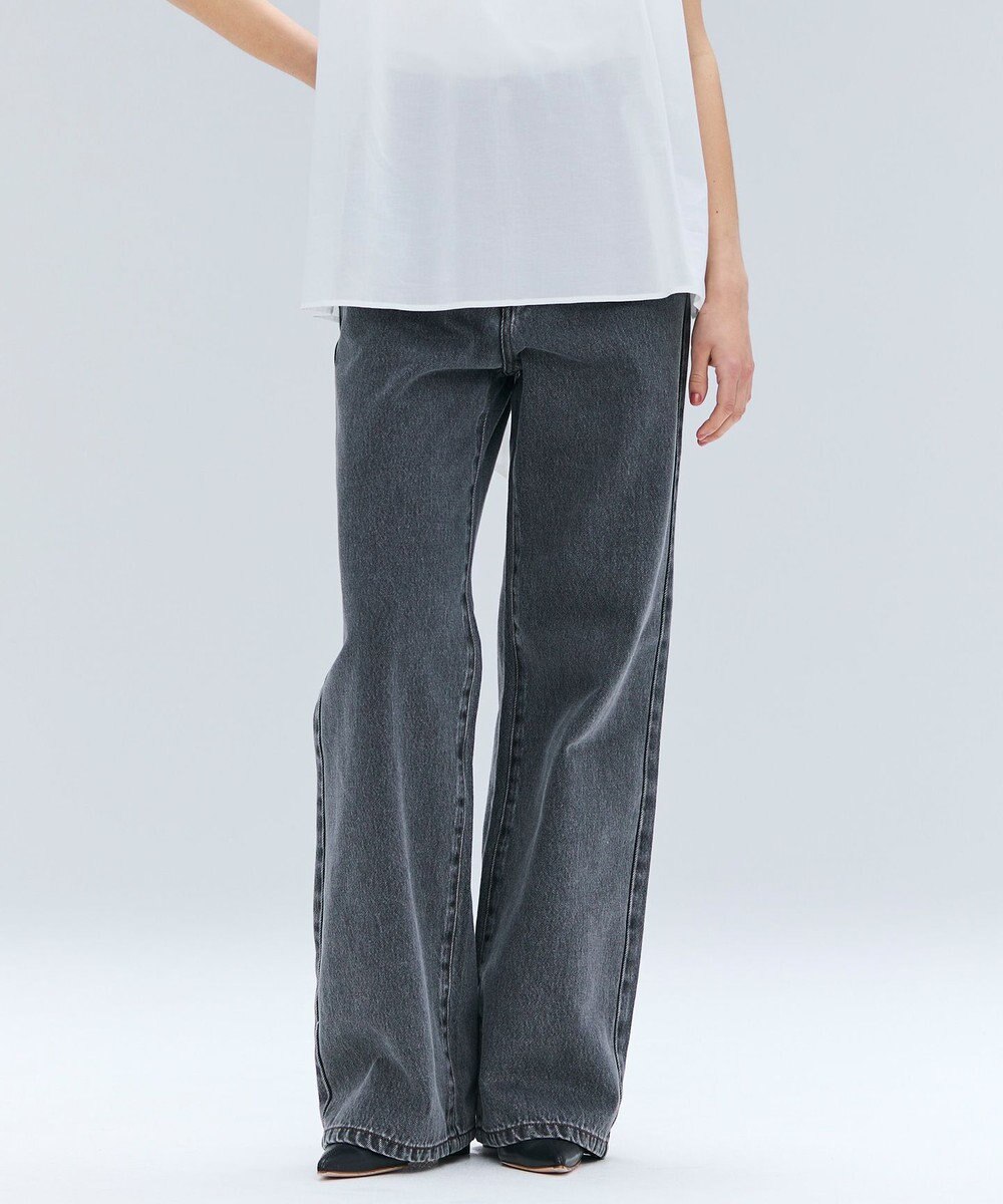 BEIGE， 【洗える】NAVIGLIO / フルレングスデニムバギーパンツ 