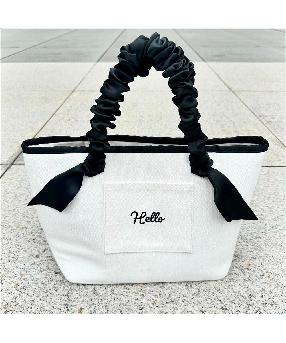 LA BAGAGERIE 【インスタグラマー Chiyoさん×LA BAGAGERIE】ギャザーリボンハンドルトート 