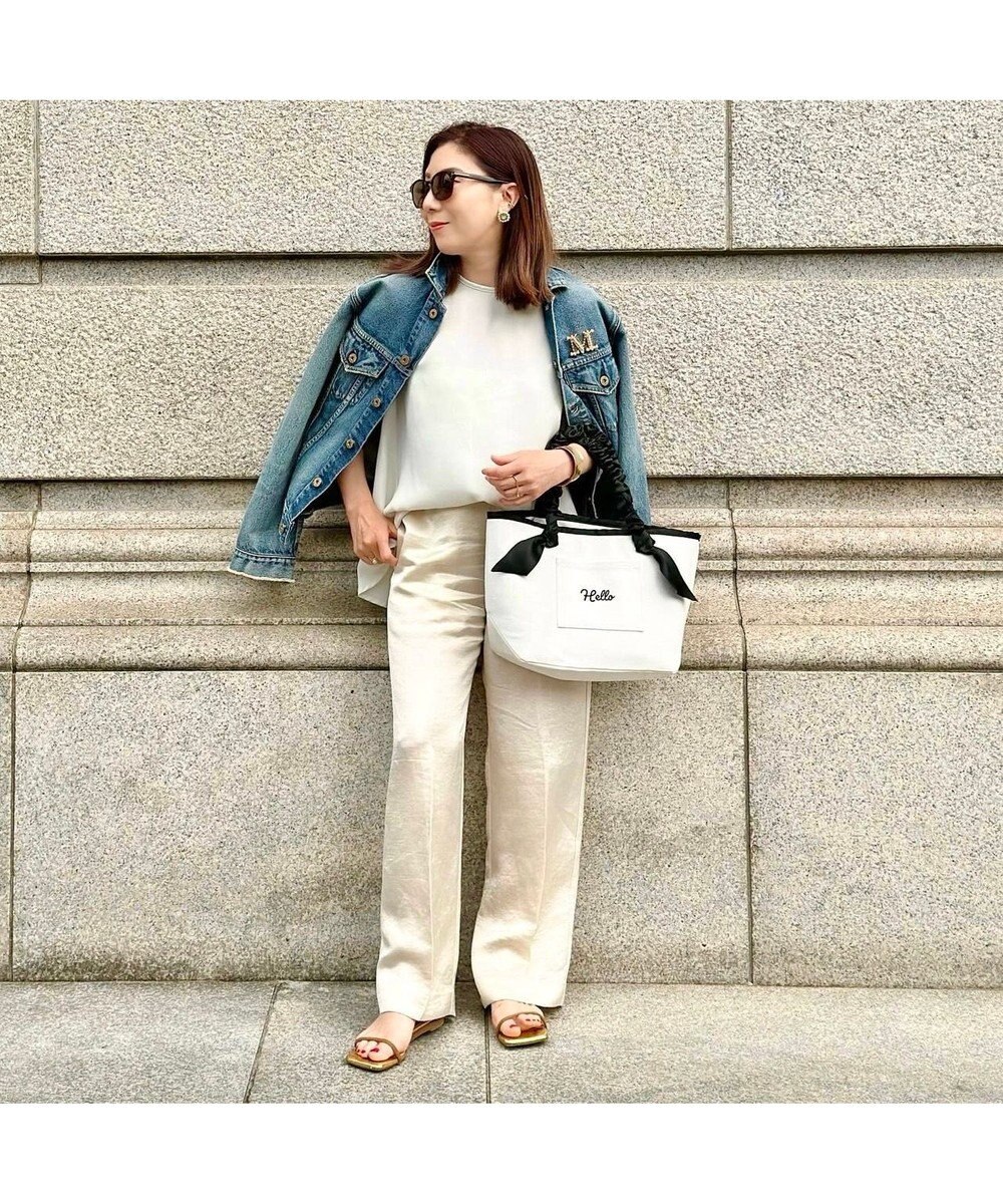 LA BAGAGERIE 【インスタグラマー Chiyoさん×LA BAGAGERIE】ギャザーリボンハンドルトート 