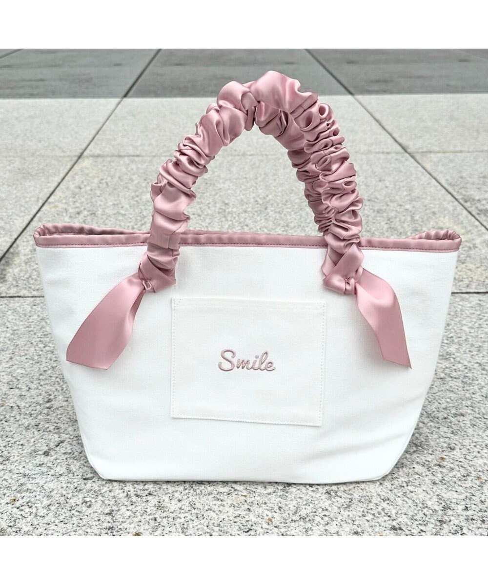 LA BAGAGERIE 【インスタグラマー Chiyoさん×LA BAGAGERIE】ギャザーリボンハンドルトート 