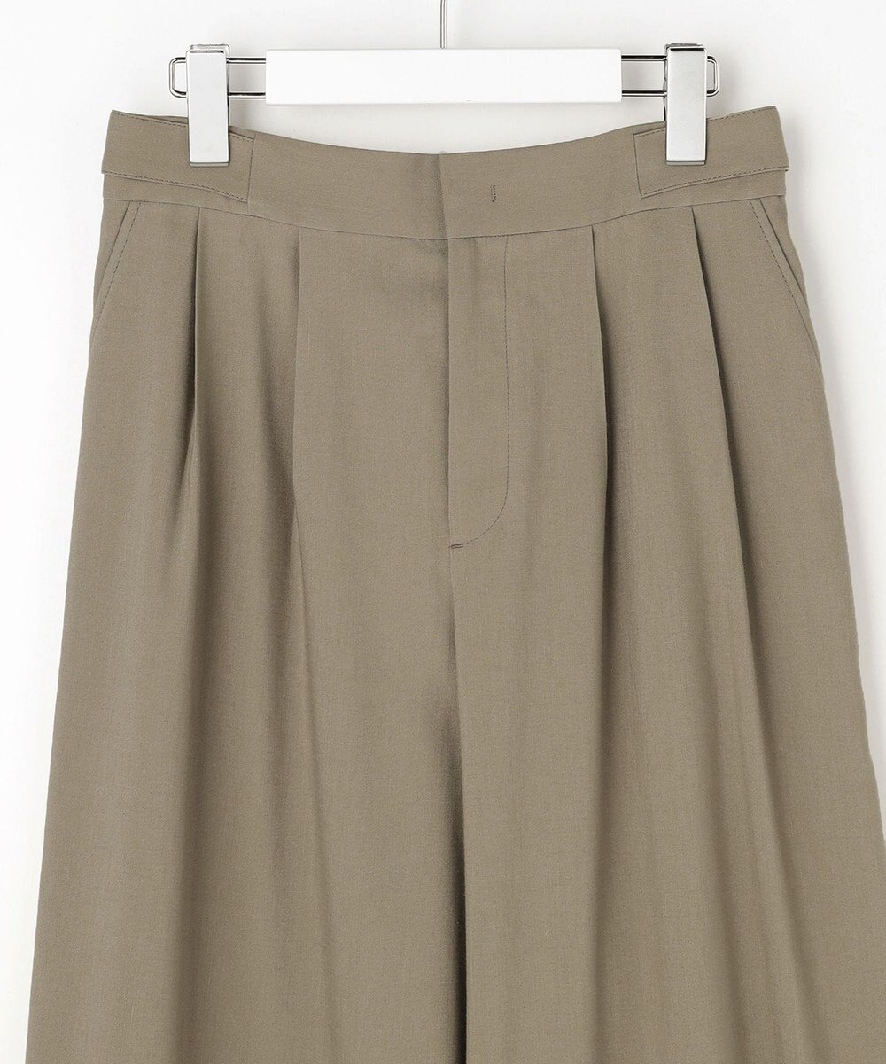 自由区 【SHIHOさん着用・セットアップ対応】リネンストレッチワイド パンツ 