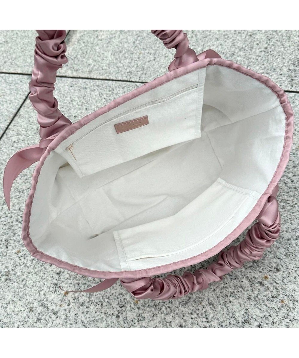 LA BAGAGERIE 【インスタグラマー Chiyoさん×LA BAGAGERIE】ギャザーリボンハンドルトート 