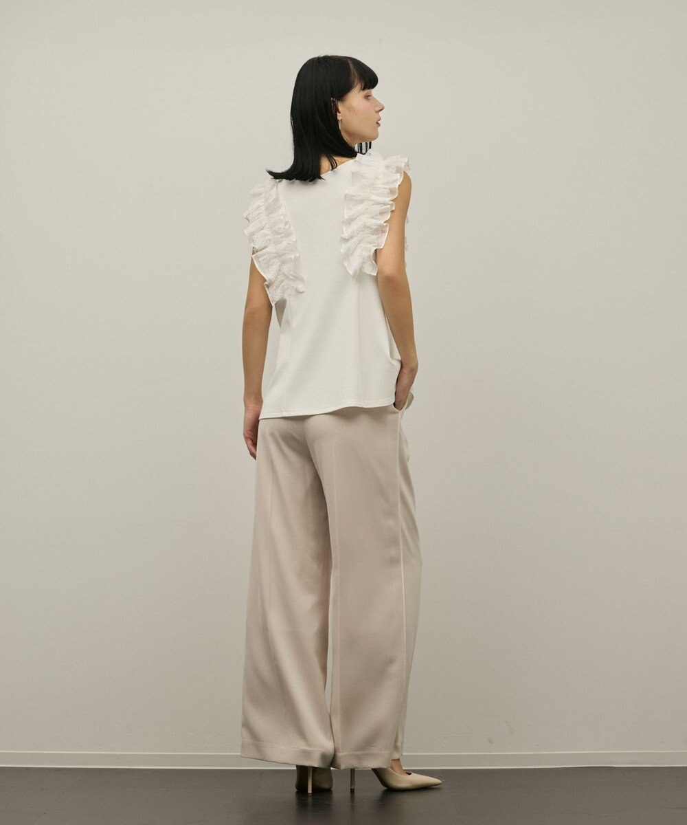 GRACE CONTINENTAL フリル切替カットトップ 