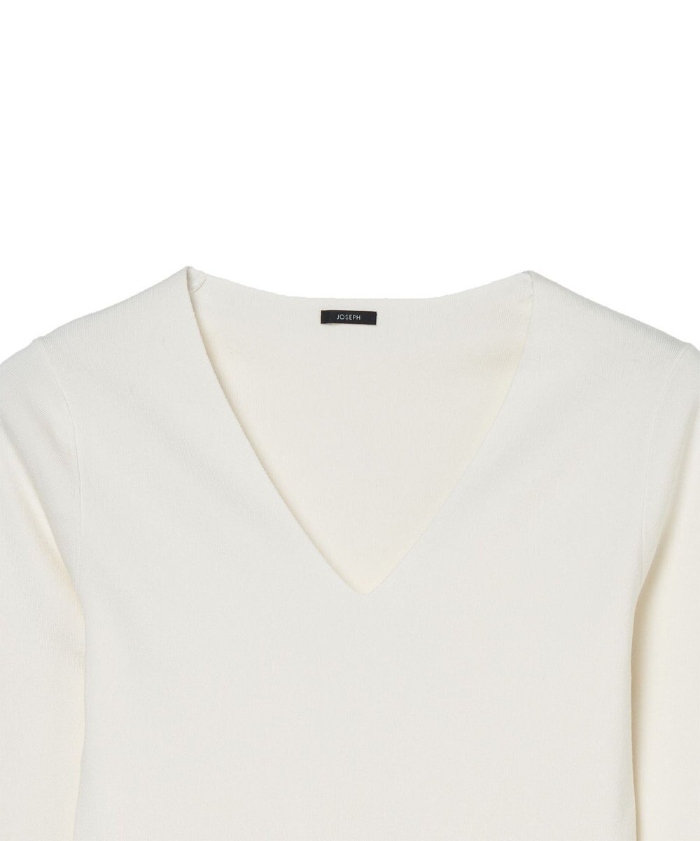 JOSEPH 【FOUNDATIONS】シルクストレッチ　Vネックニット 