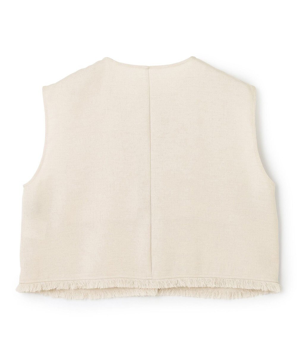 uncrave リネンライクツイル ジレブラウス 