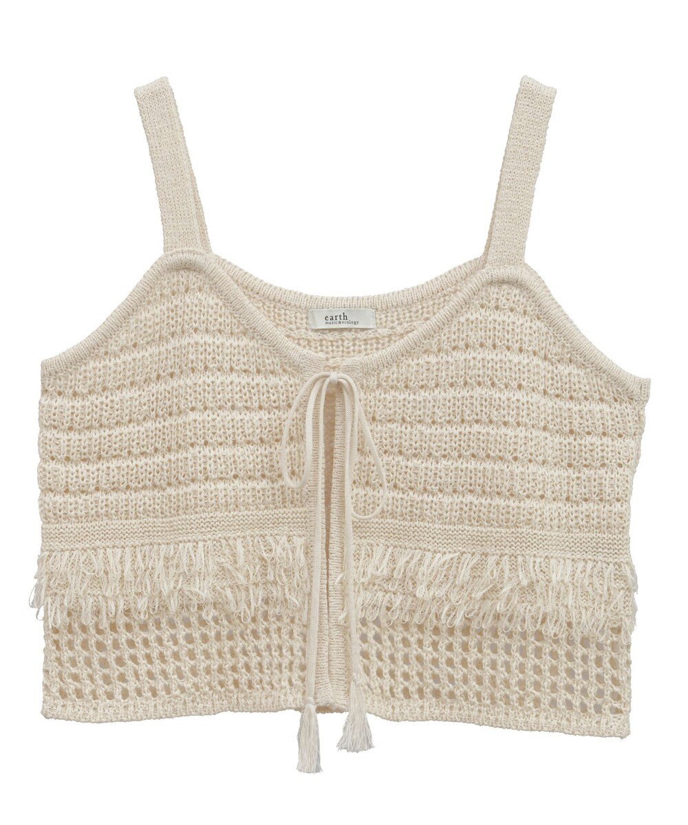 earth music&ecology フリンジニットビスチェ 