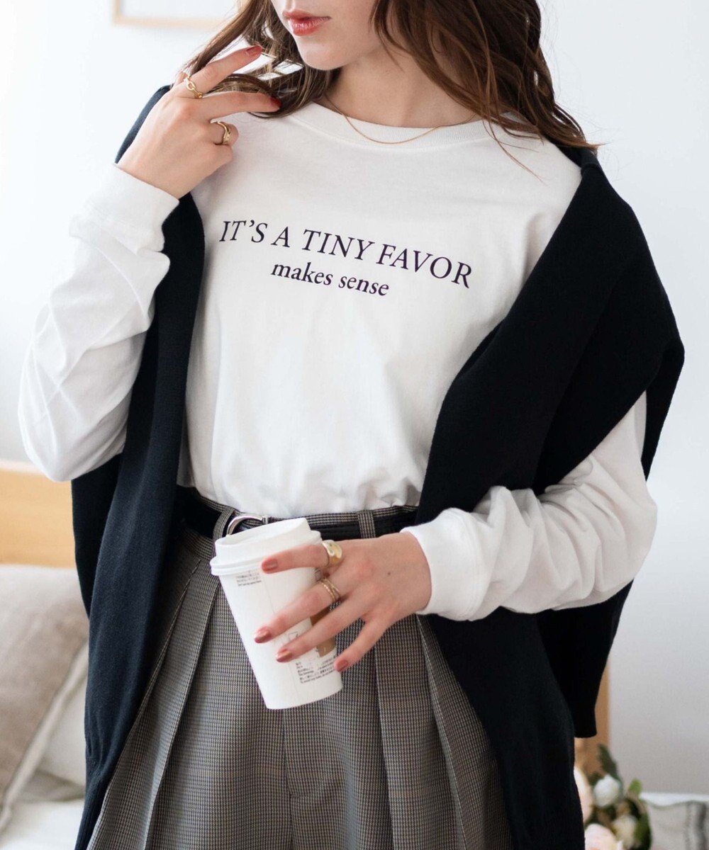 WEGO 【WEB限定】クルーネックプリントロンT 