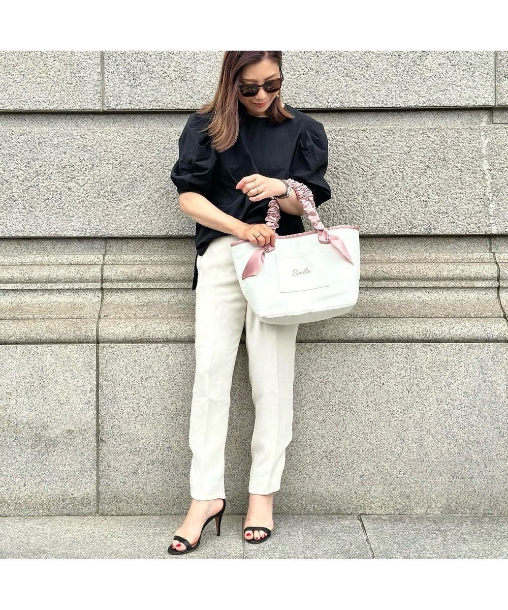 LA BAGAGERIE 【インスタグラマー Chiyoさん×LA BAGAGERIE】ギャザーリボンハンドルトート 