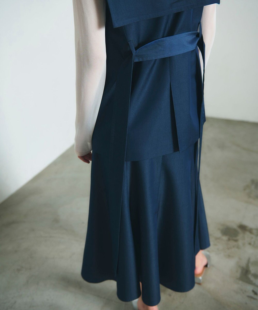 GRACE CONTINENTAL セーラーカラーサテンベスト 