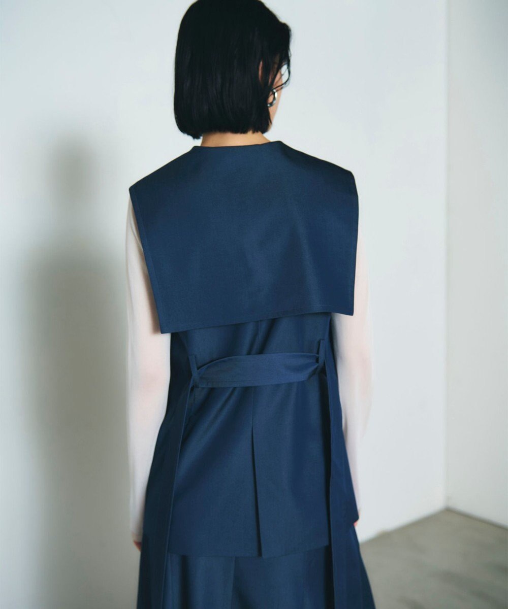 GRACE CONTINENTAL セーラーカラーサテンベスト 