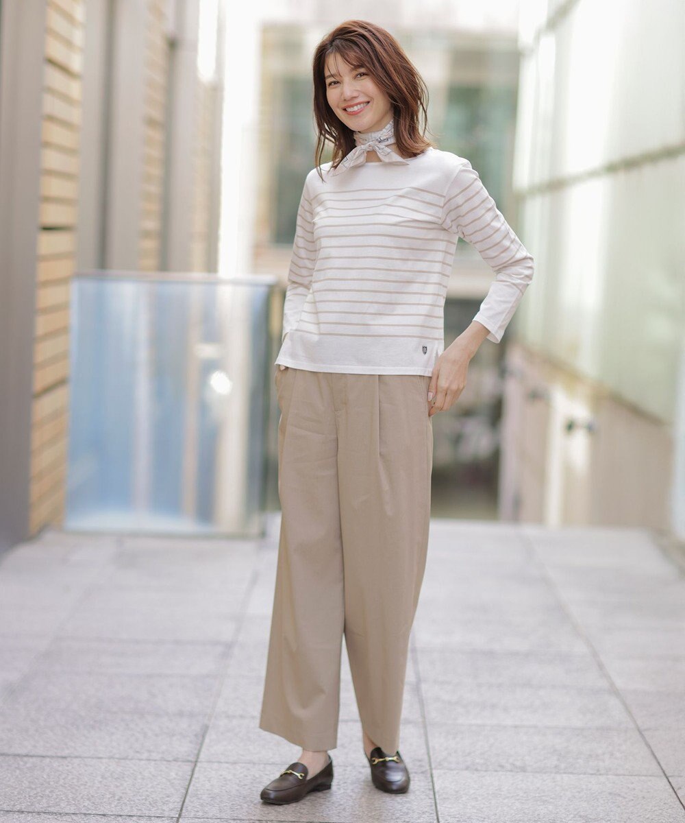 J.PRESS LADIES azulejoスクエアプリント スカーフ 