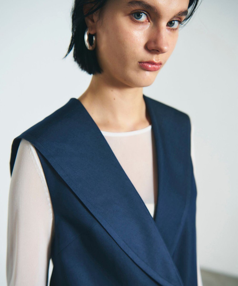 GRACE CONTINENTAL セーラーカラーサテンベスト 